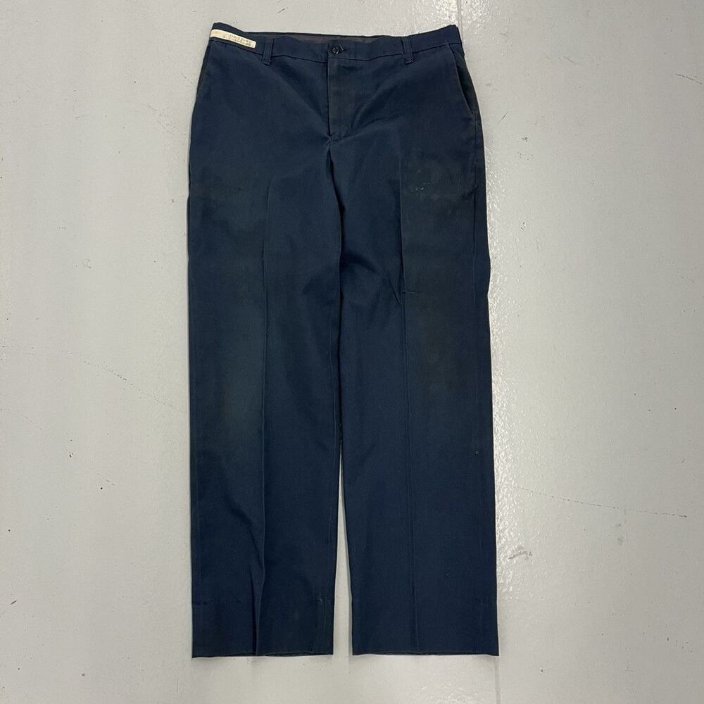 Vintage 70s Red Kap Navy Canvas Workwear Chinos 36x30